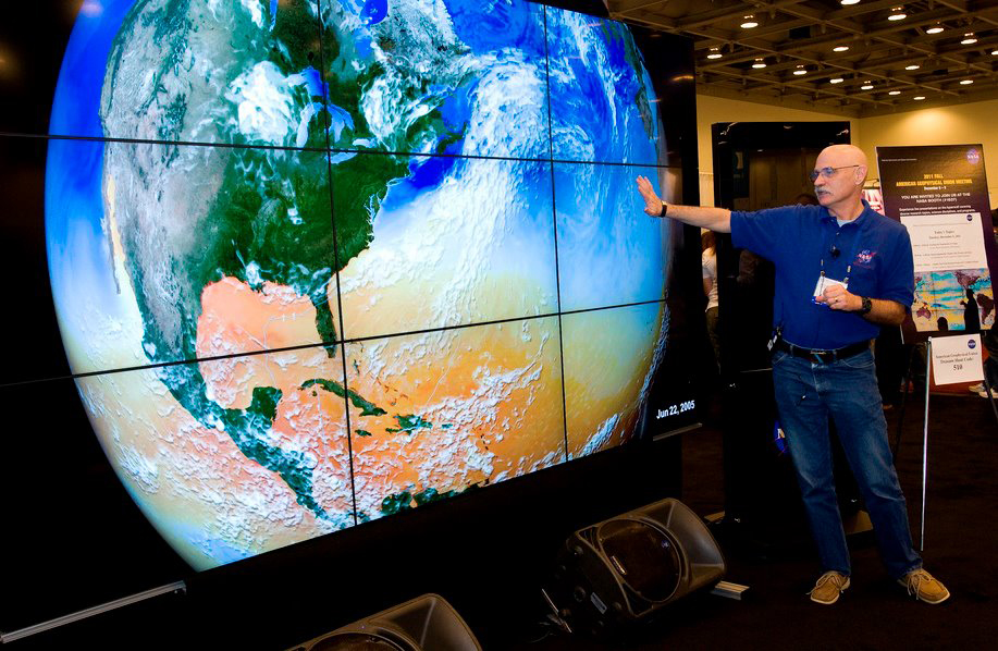 Video wall information NASA